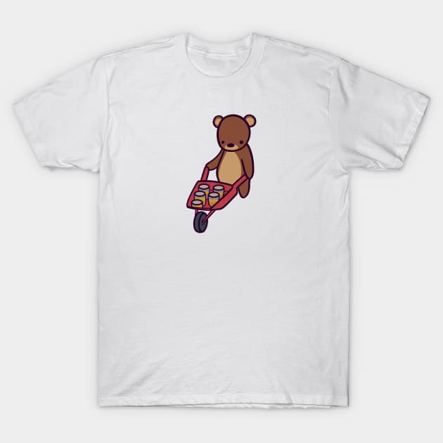Brown Bear's Honey Wheelwagon T-Shirt by ThumboArtBumbo